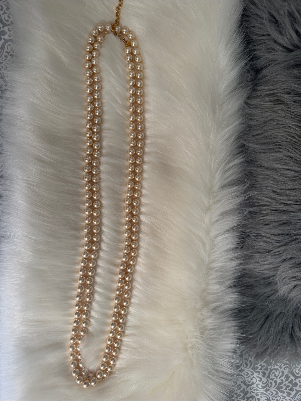 Joan Rivers Classic Champagne Pearl Long Strand Necklace-37inches long